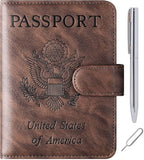 Passport Holder Cover Wallet Travel Essentials Leather Rfid Blocking Case by LOHASLIFE