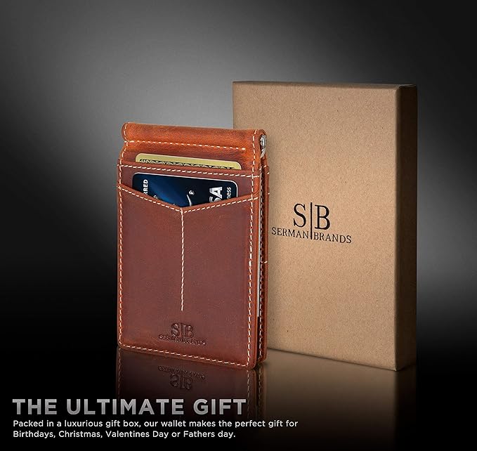 SERMAN BRANDS RFID Blocking Wallet Slim Bifold - Image 6