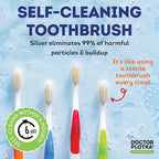 MOUTHWATCHERS Soft Flossing Toothbrushes, Value Pack of 4, Manual Toothbrush - Image 4