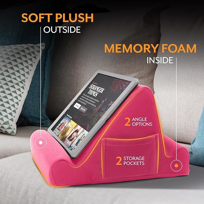 Brookstone, Memory Foam Lap Desk Tablet Holder, Holds Phones, E-Book Readers - Image 5