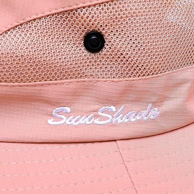 Womens Summer Sun Hat Beach Hat Wide Brim Outdoor UV Protection Hat Foldable - Image 7