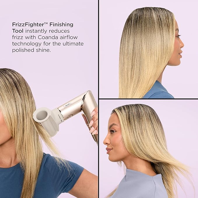 Shark FlexStyle Air Styling & Drying System, Powerful Hair Dryer Brush & Multi-Styler with Auto-Wrap Curlers, Paddle Brush, Oval Brush, Concentrator Attachment, Stone, HD430