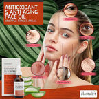 Elastalift Concentrated Vitamin C + Turmeric Oil Anti Aging Facial Serum Skin Care Booster - Promote Clear & Brighten Skin Tone - Hydrate Dry Skin, Fight Redness, Restore Skin Strength - 1.75 Fl Oz