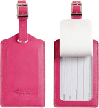 8 Pack Leather Luggage Travel Bag Tags by Travelambo - Image 3