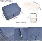 2 Layer Portable Jewelry Box, Large Jewelry Travel Case - Image 2