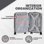 Spyder Traverse 3 Piece Luggage Set, 360° Spinner Wheels, TSA Approved Lock - Image 3