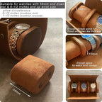 Longjet Watch Roll Travel Case for Men Portable Watches Organizer Box - Image 4
