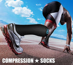 CHARMKING Compression Socks for Women & Men Circulation 15-20 mmHg is Best - Image 3