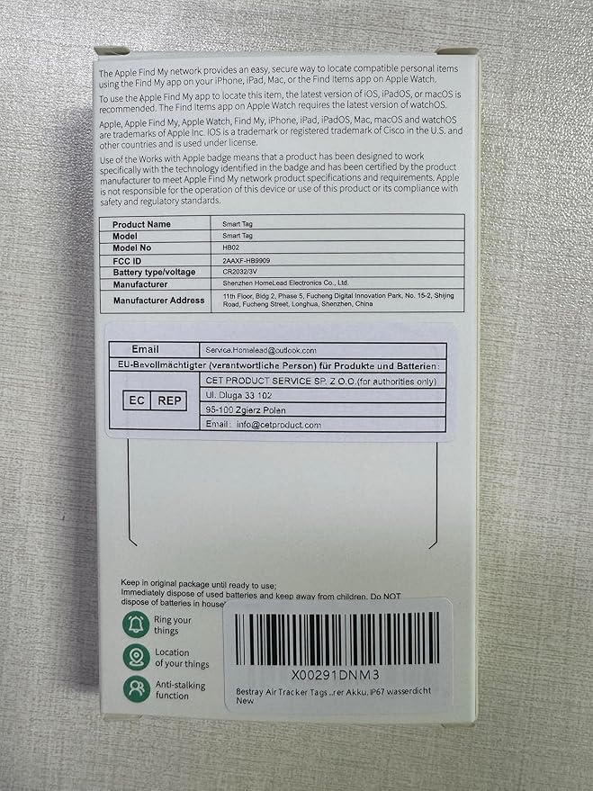 Air Tracker 2 Pack, Smart Bluetooth Tracker Works - Image 10