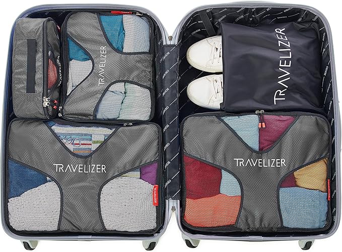 Travel Packing Cubes 5 pcs Luggage Organizer Set - Image 9