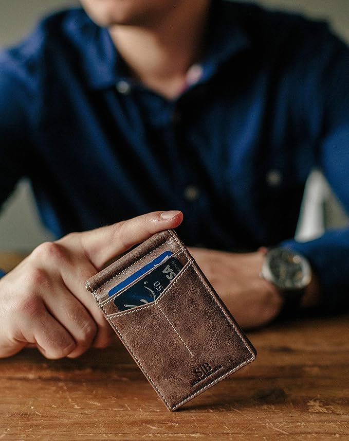 SERMAN BRANDS RFID Blocking Wallet Slim Bifold - Image 2