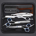 Hair Scissors Kit – 10 Pieces Stainless Steel Precision Shears for Dry & Wet Hair, Professional and Personal Hair Cutting Set for Men and Women, Sharp Barber Tools with Accessories