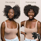 Shark Hair Dryer | FlexStyle Hair Styling System | Portable & Powerful Blow Dryer Brush | Hair Curler & Volumizer | 6 Styling Tools Included | Best for All Hair Types | Black | HD440BK