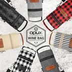 opux Wine Bag Single Bottle Carrier Tote, Insulated Wine Cooler Bag - Image 7