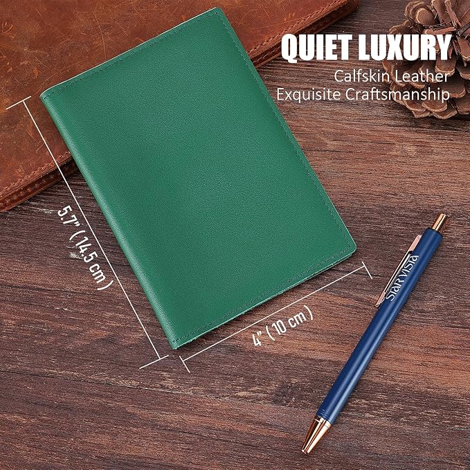 STAR VISTA Albatross Leather Travel Passport Holder, Minimalist Design - Image 2