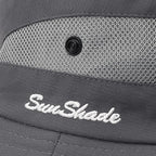 Womens Summer Sun Hat Beach Hat Wide Brim Outdoor UV Protection Hat Foldable - Image 7