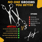 Professional Hairdressing Scissors - 6.75" Precision Hair Cutting Scissors C440 Japanese Steel, Featuring Long-lasting Sharpness and an Exquisite Design (Hair Cutting + Thinning)
