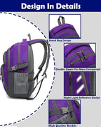 ProEtrade Backpack Bookbag for College Laptop Travel, Fit Laptop Up to 15.6 inch - Image 3