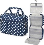 PAVILIA Hanging Toiletry Bag Travel Bag Women Men, Foldable Cosmetic Organizer by PAVILIA