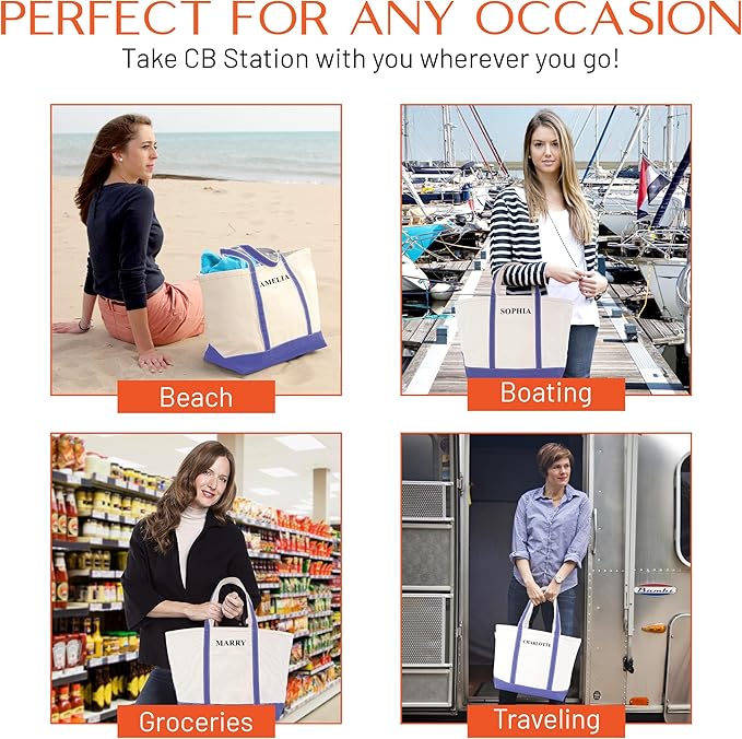 CB STATION Medium Classic Canvas Tote Bag - Image 7