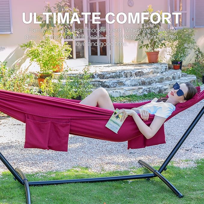 PNAEUT Double Hammocks with Stand - Image 3