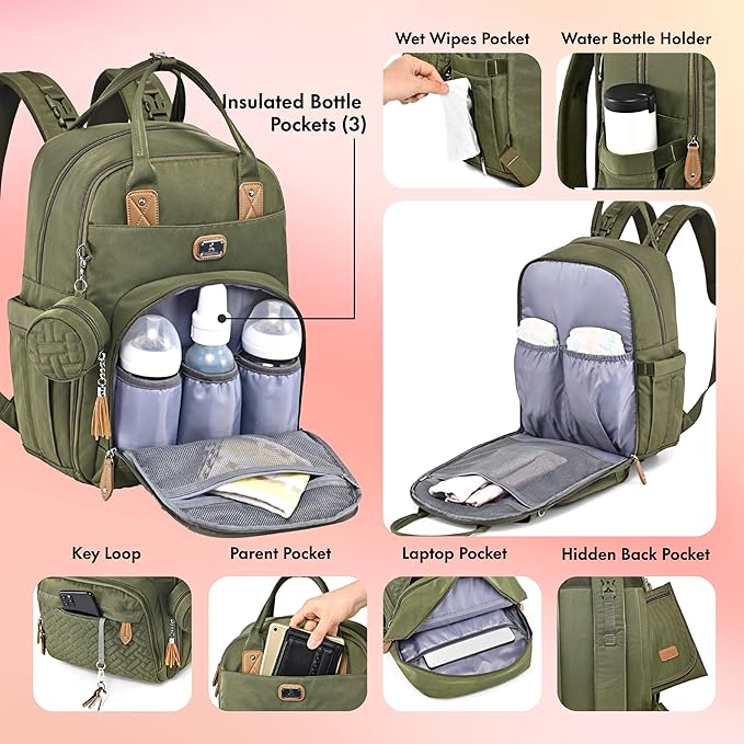 Dikaslon Diaper Bag Backpack - Image 4