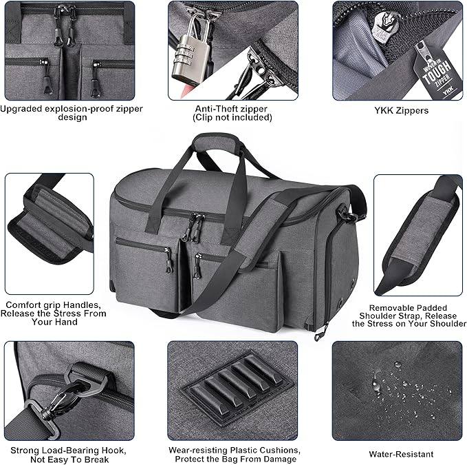Convertible Duffle Bags for Travel Carry On Suit Duffle Bags - Image 4