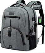 LOVEVOOK 17 inch DarkGrey Travel Laptop Backpack by LOVEVOOK