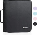 SUNEE Zippered Binder Bag with Handle, 2-Inch 3-Ring O-Ring, 500-Sheet Capacity by SUNEE