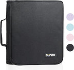 SUNEE Zippered Binder Bag with Handle, 2-Inch 3-Ring O-Ring, 500-Sheet Capacity by SUNEE