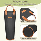Tirrinia Single Wine Carrier Tote, Insulated Wine Cooler Bag - Image 4