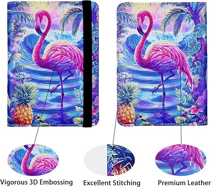 Passport Holder for Women and Men PU Leather Passport Cover for Travel - Image 2