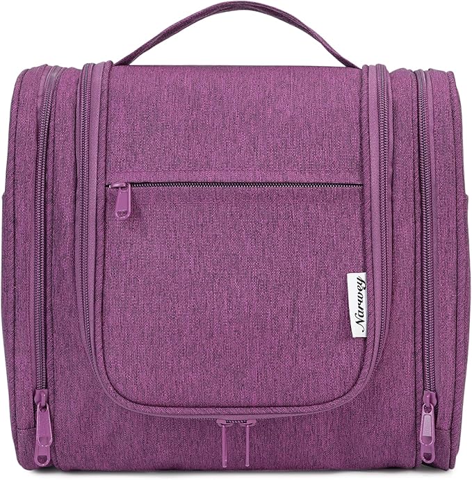 Narwey Hanging Toiletry Bag for Women Travel Makeup Bag Organizer Toiletries - Image 2