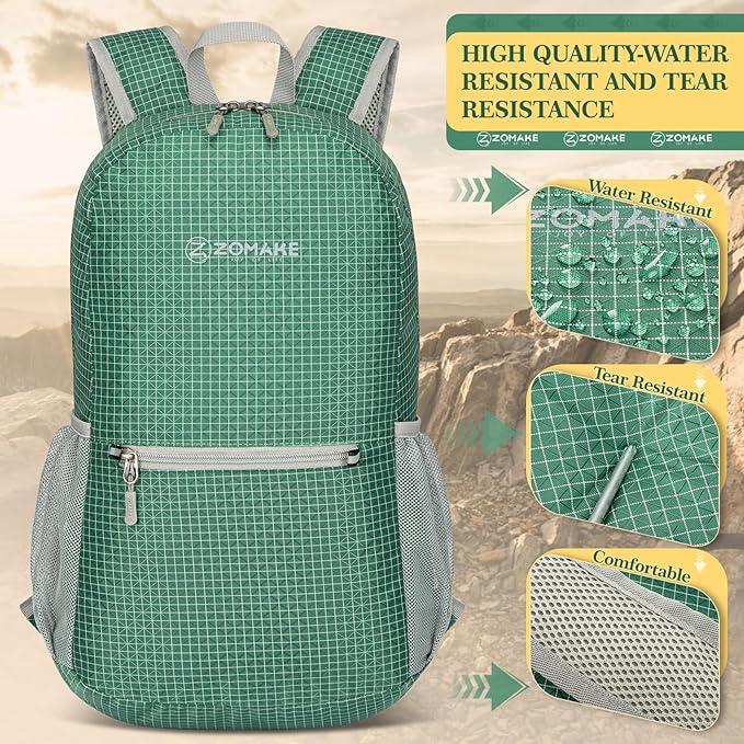 ZOMAKE Ultra Lightweight Hiking Backpack 20L - Image 3