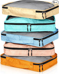 5 Pcs Packing Cubes for Suitcase Large Travel Cubes Carry on Luggage Organizer by Bulyoou