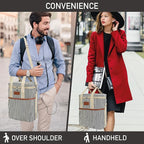 opux 6 Bottle Carrier Tote | Insulated Padded Wine Cooler Bag - Image 6