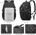 17.3 inch Laptop Backpack, School Bookbag Computer Rucksack - Image 4