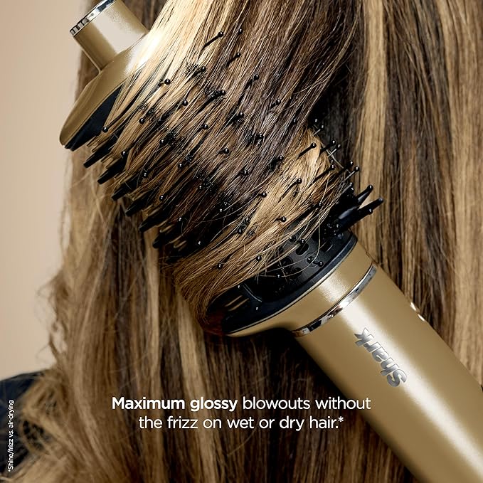 Shark Glam Hot Tool Air Styling Drying System, with Silki Straightener & Glossi Glosser, for Drying, Curling, Straightening & Glossing with Diffuser, Starlight Dream, HD6042SPL