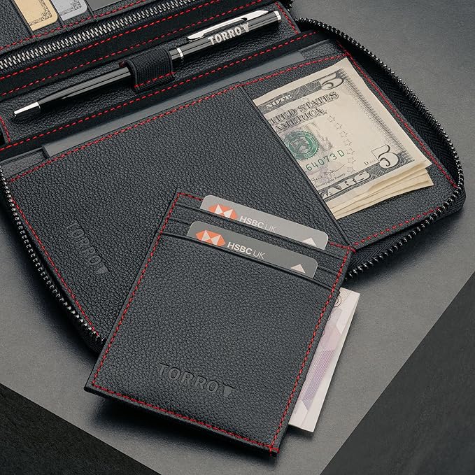 TORRO Travel Wallet – Genuine Leather Travel Organiser - Image 5