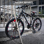 Adjustable Cable Locks with 3 Keys | 3.28ft L x 1/6in D Aluminum Steel Cable - Image 5