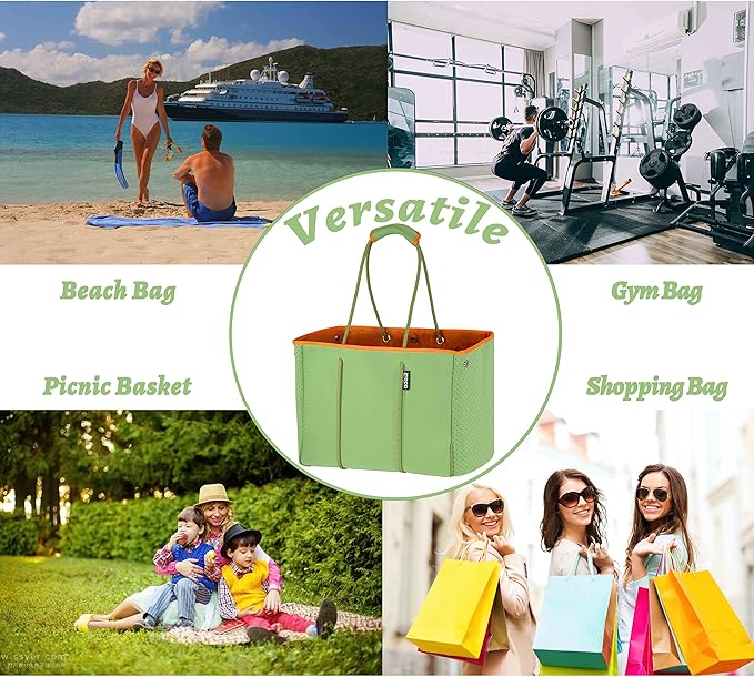 QOGiR Neoprene Multipurpose Beach Bag Tote - Image 8