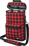 Opux 2 Bottle Wine Tote Carrier, Insulated Cooler Bag by OPUX