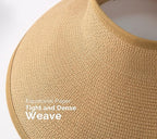 Camptrace Sun Visors for Women Wide Brim Beach Hat Foldable Straw Visor Hat - Image 7