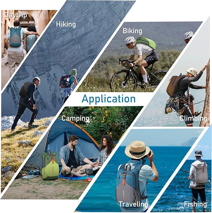 20L Small Hiking Backpack for Men Women Foldable Packable Back Pack Ultralight - Image 6