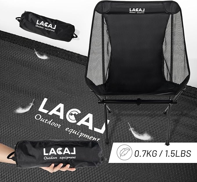 Ultra-Light Folding Camping Chair, All-Aluminum Frame, Surper Breathable Fabric - Image 5