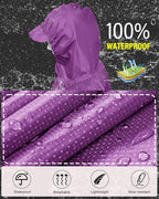 iCreek Hooded Rain Poncho with Pocket Waterproof Lightweight Unisex Raincoat - Image 2