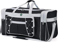 Travel Duffle Bags for Men 26" Black Weekender Over Night Carry On Bag by AULUDA