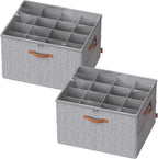 SONGMICS Shoe Organizers for Closet, Pack 2 Shoe Storage Bins, Fits 32 Pairs by SONGMICSbySONGMICSHOME
