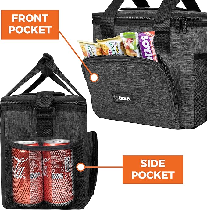 OPUX Soft Cooler Bag, Insulated Collapsible Lunch Cooler Tote - Image 6