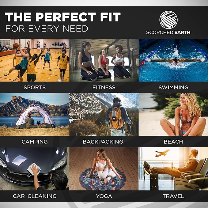 ScorchedEarth Microfiber Travel & Sports Towel Set - Image 6